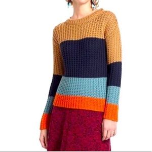 Anthropologie Sparrow Olaf Colorblock Sweater Size Medium